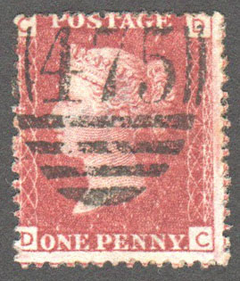 Great Britain Scott 33 Used Plate 147 - DC - Click Image to Close
